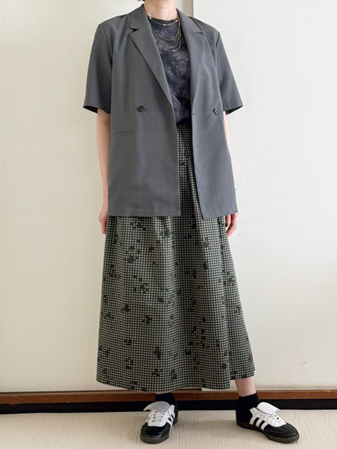 millon: khaki grid