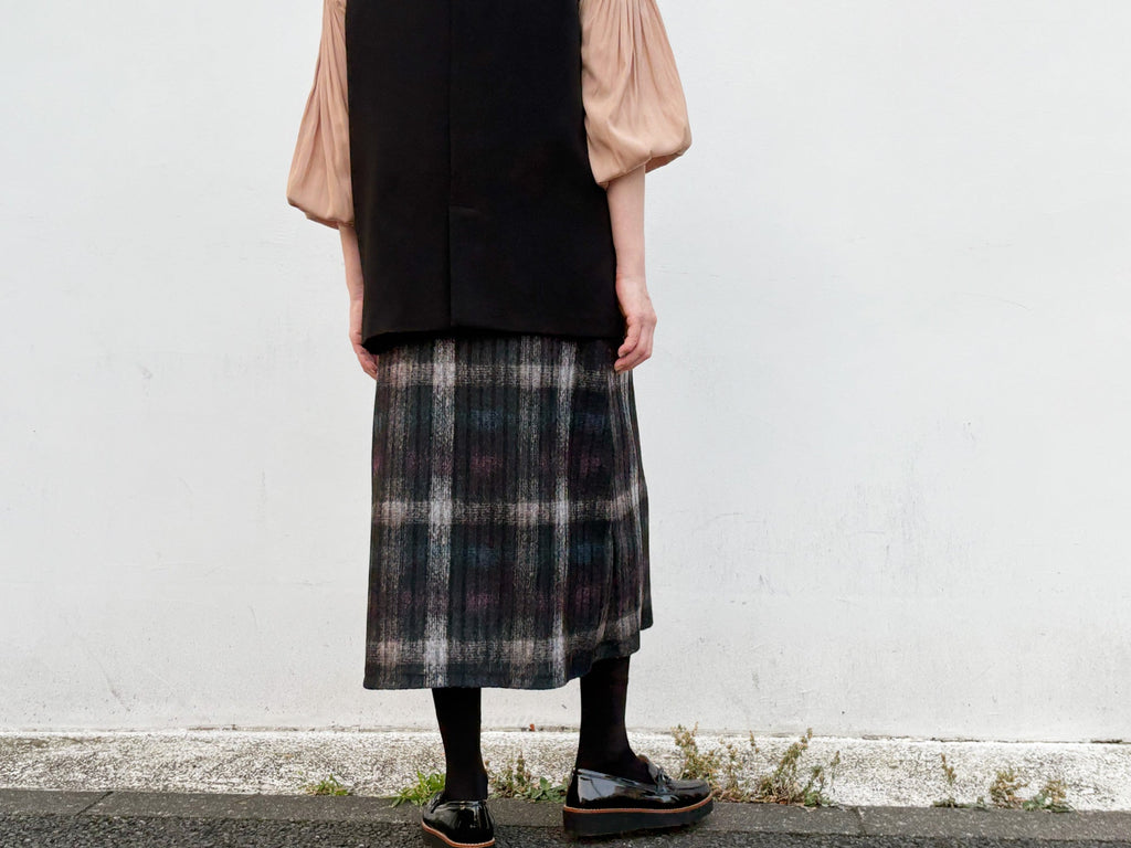knit mohair check