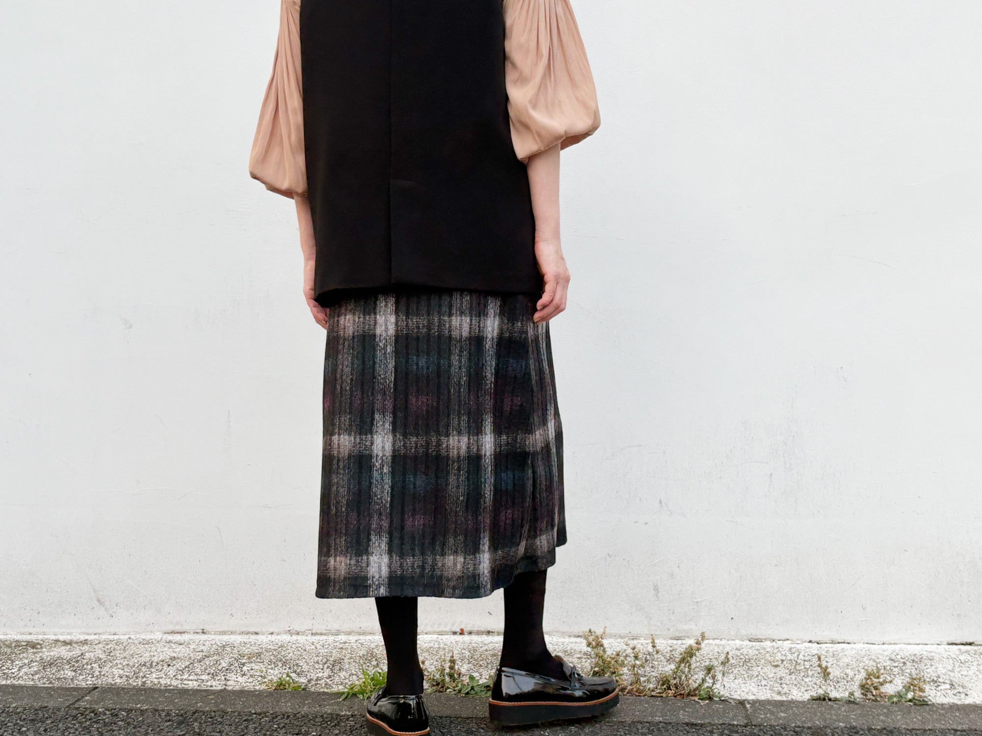 knit mohair check 🧶