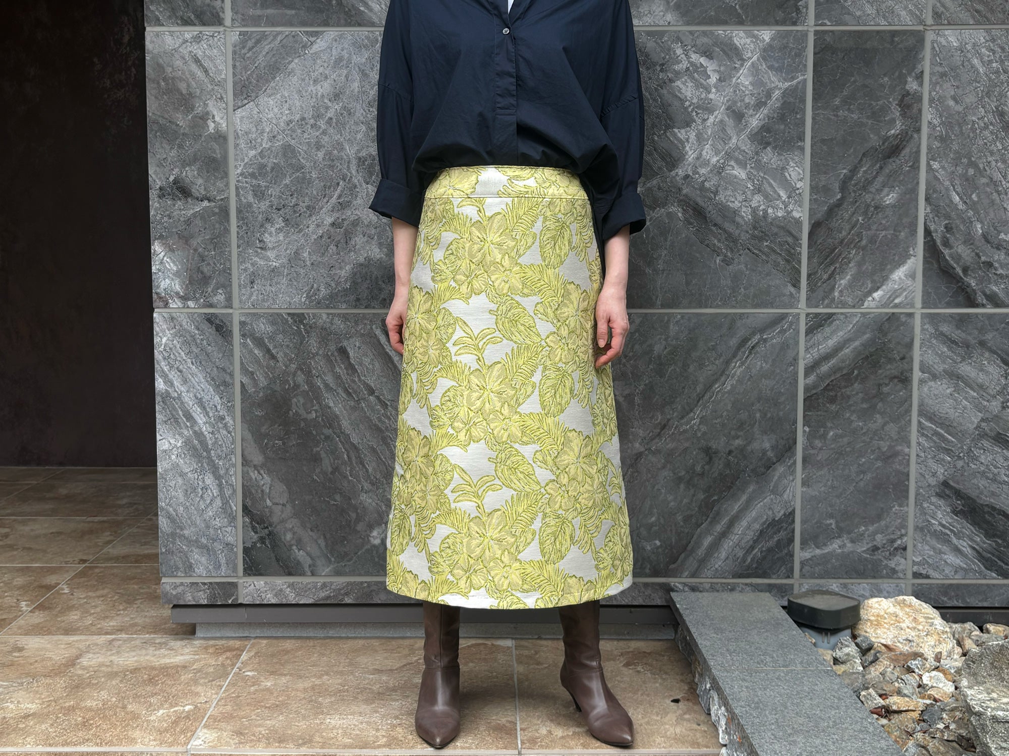 台形: yonezawa jacquard