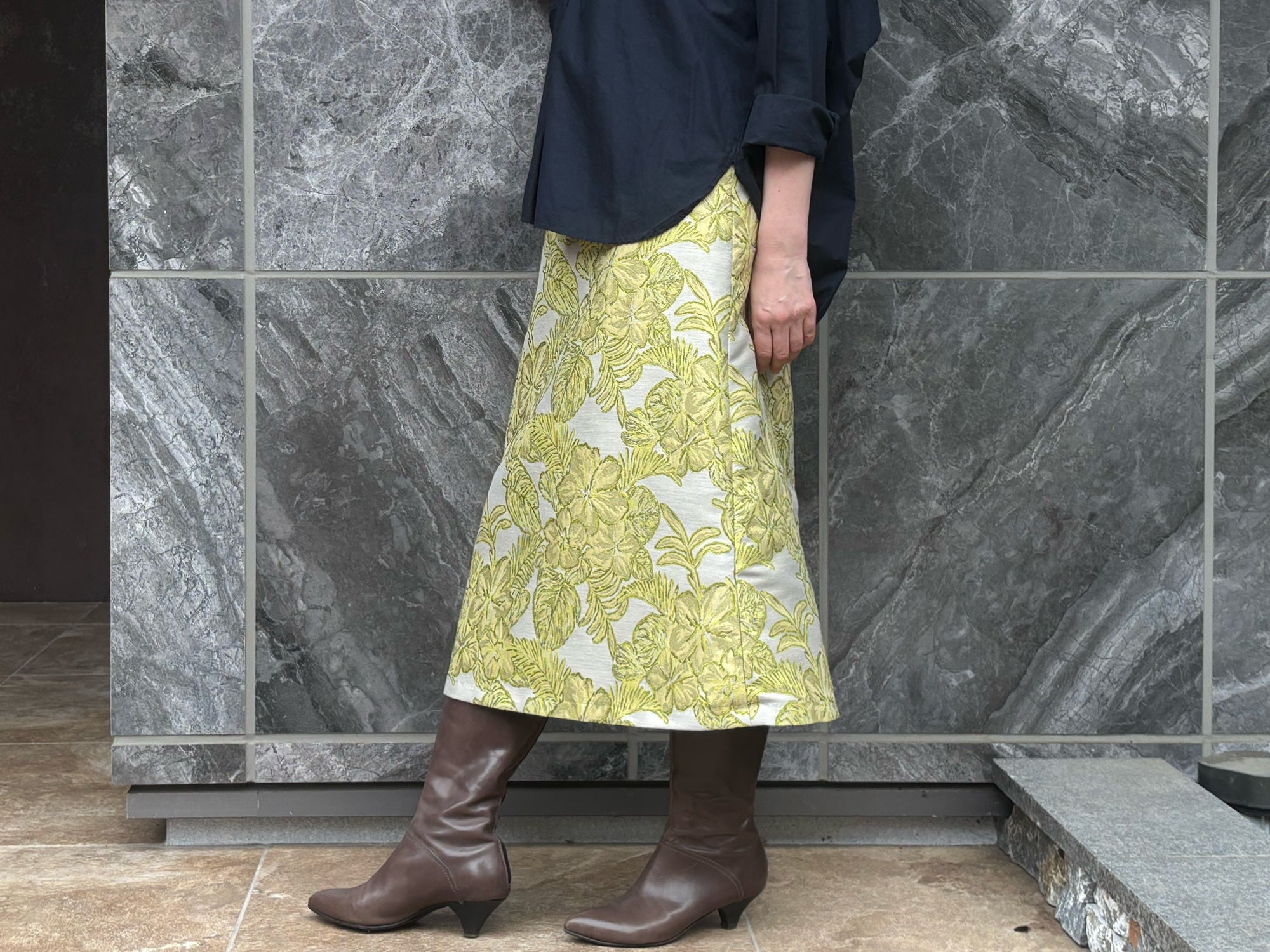 台形: yonezawa jacquard