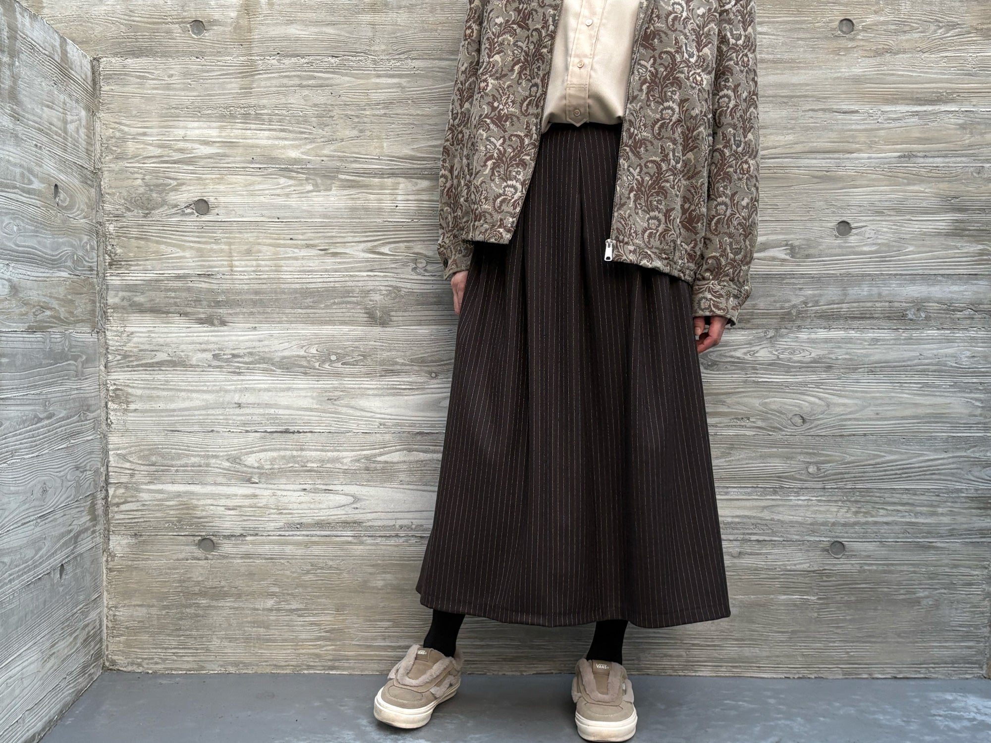 millon: chocolate pin stripe