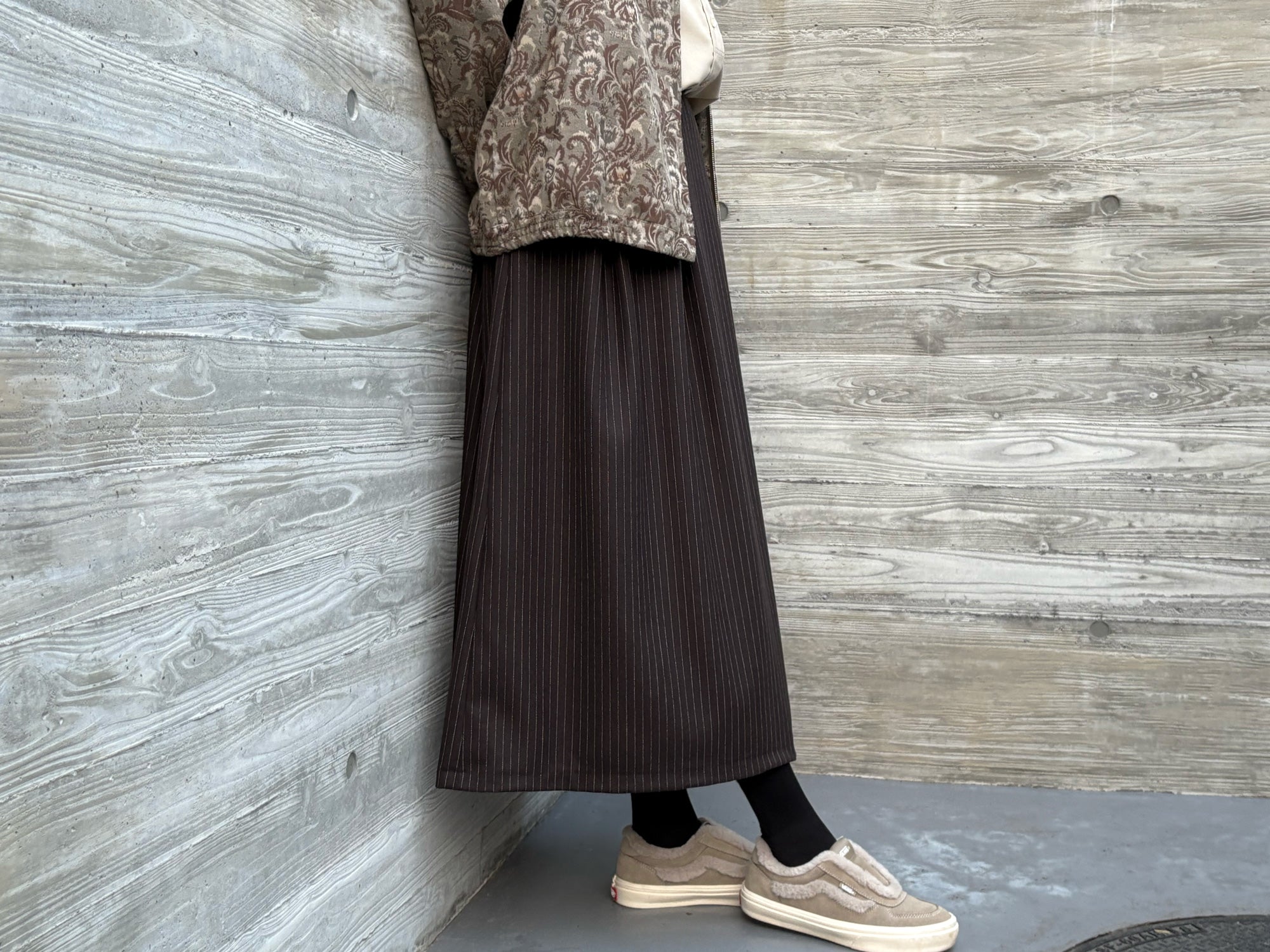 millon: chocolate pin stripe