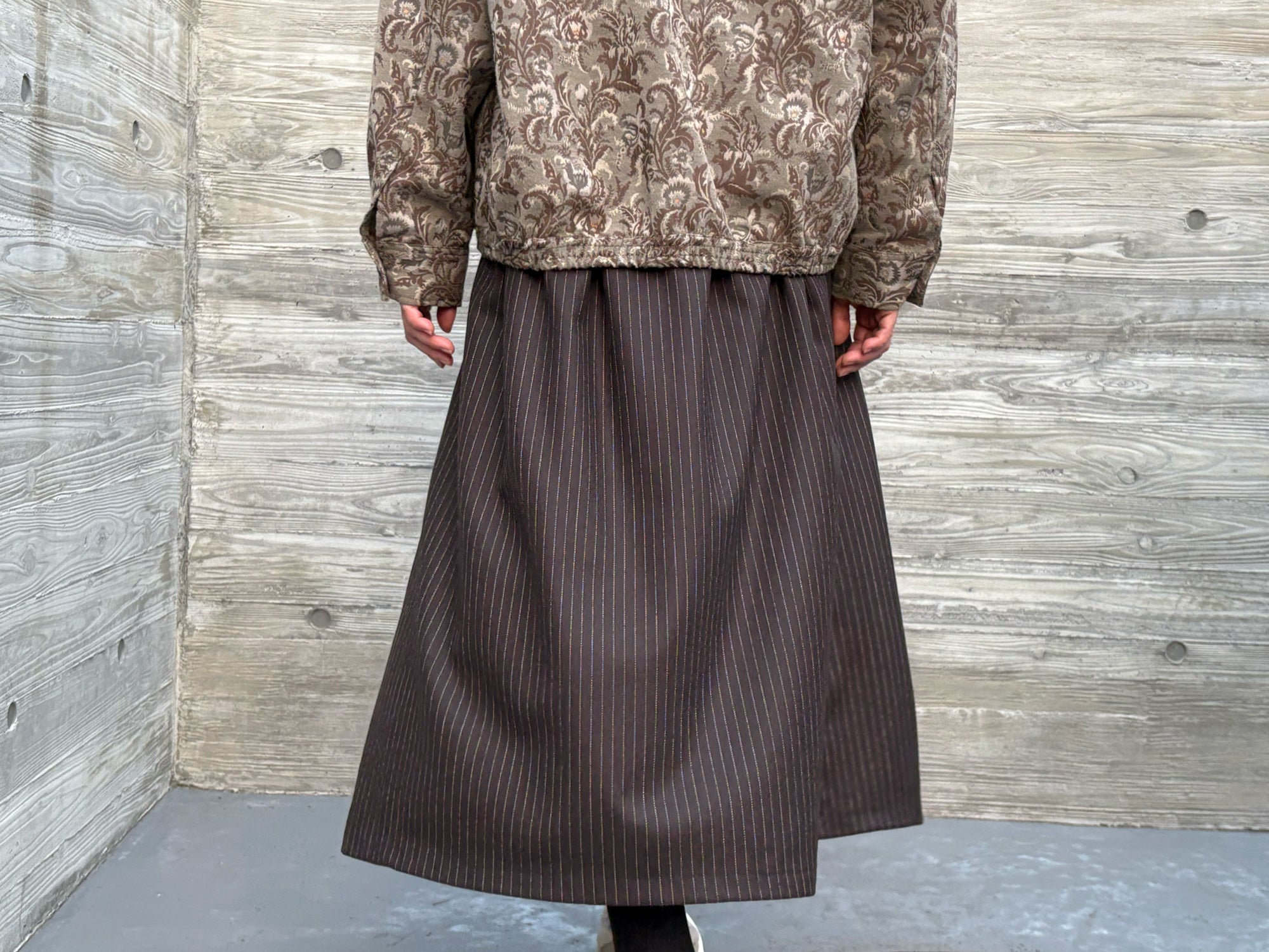 millon: chocolate pin stripe