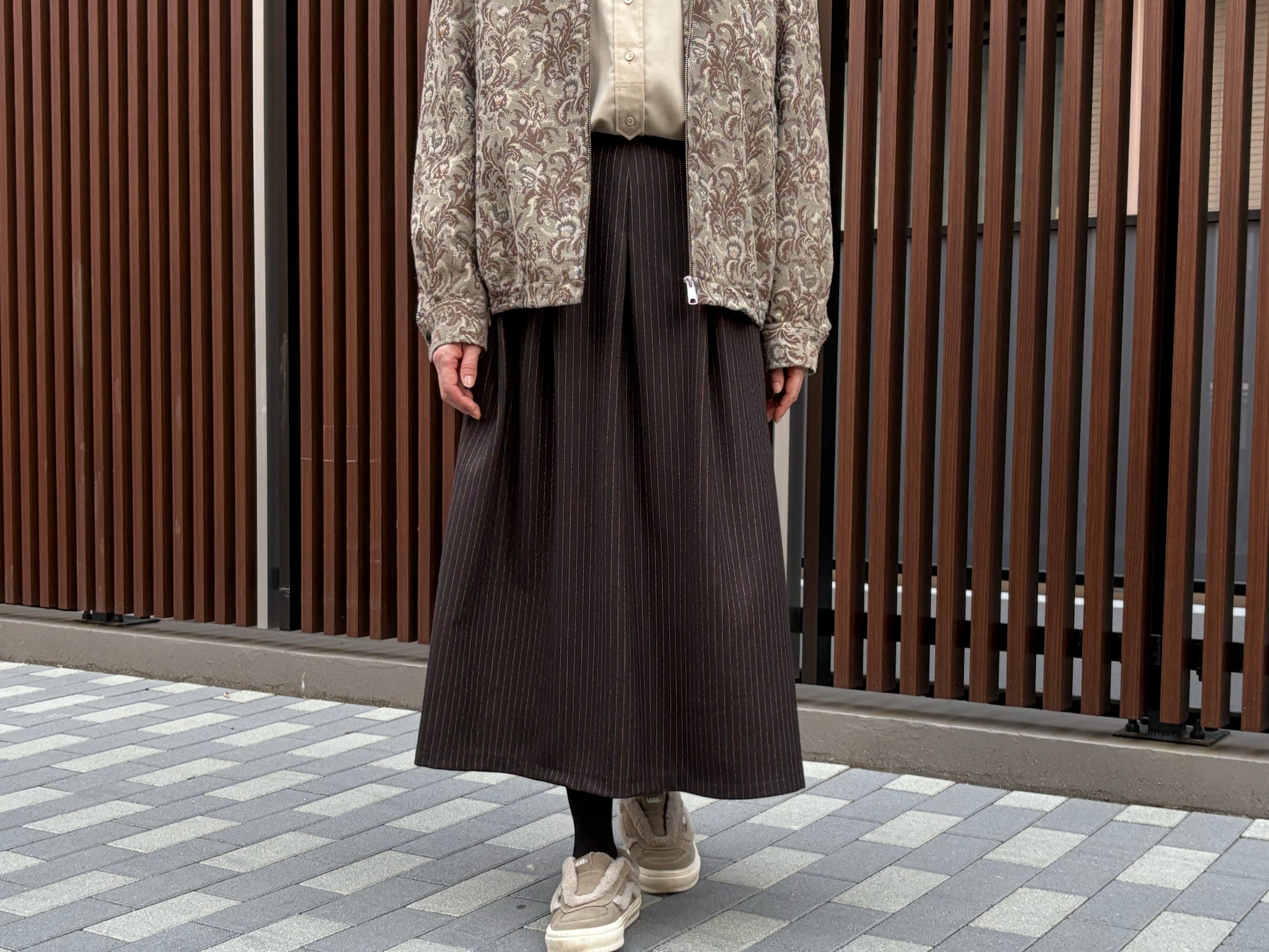 millon: chocolate pin stripe