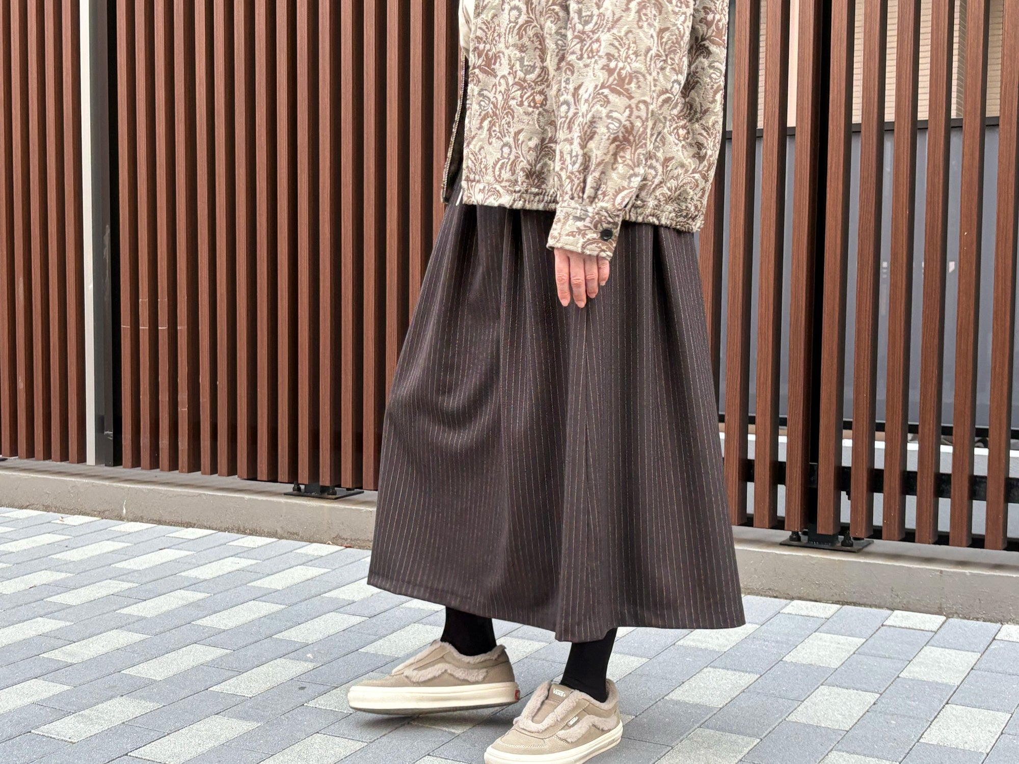 millon: chocolate pin stripe
