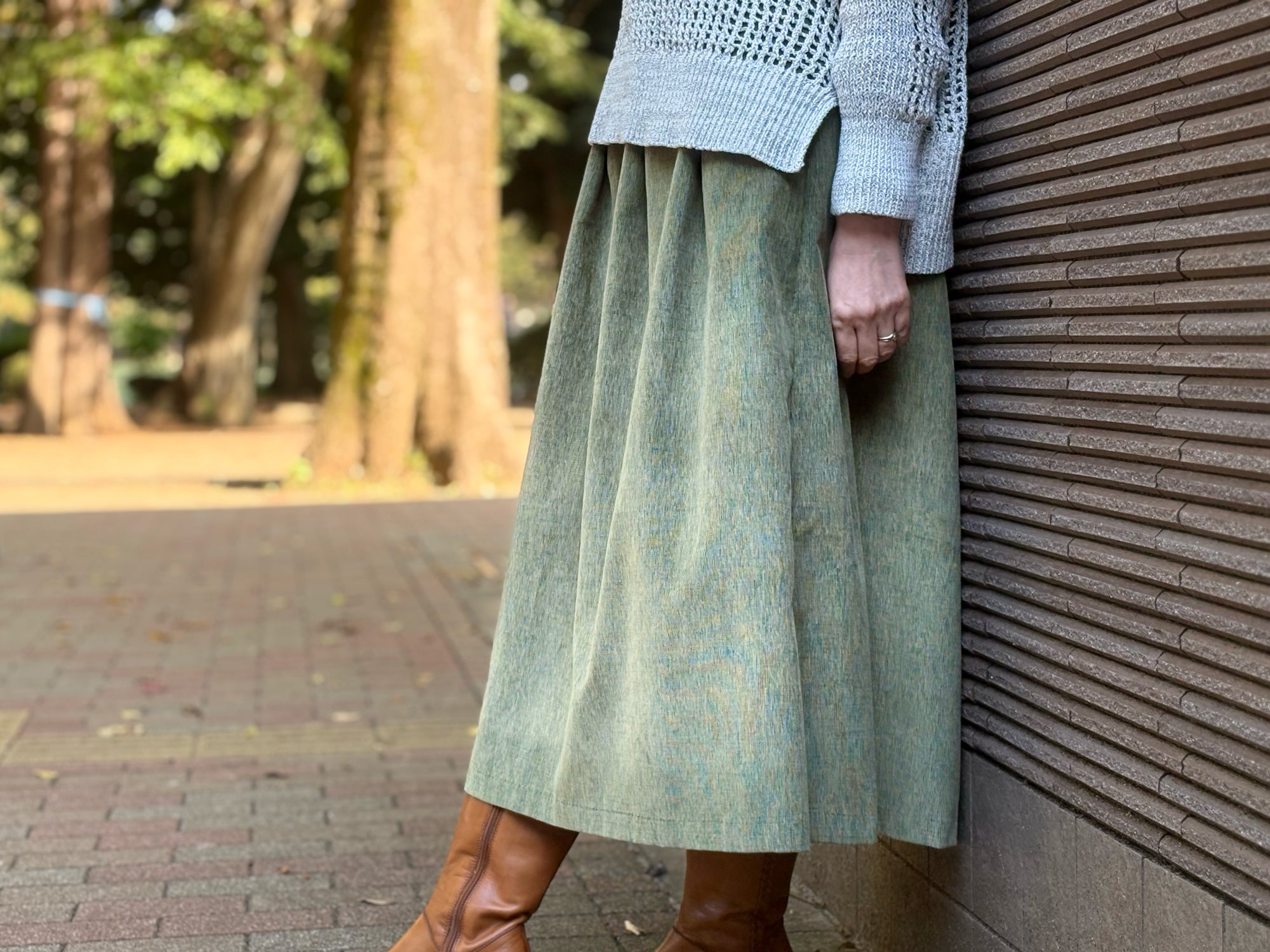 millon: corduroy pistachio green