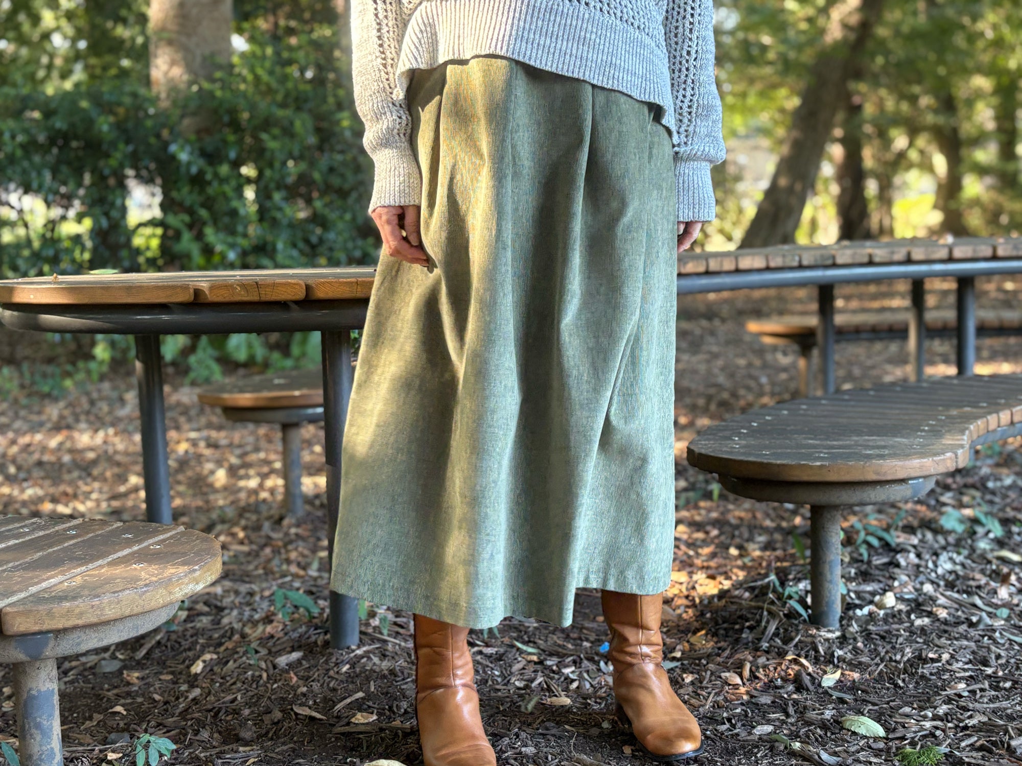 millon: corduroy pistachio green