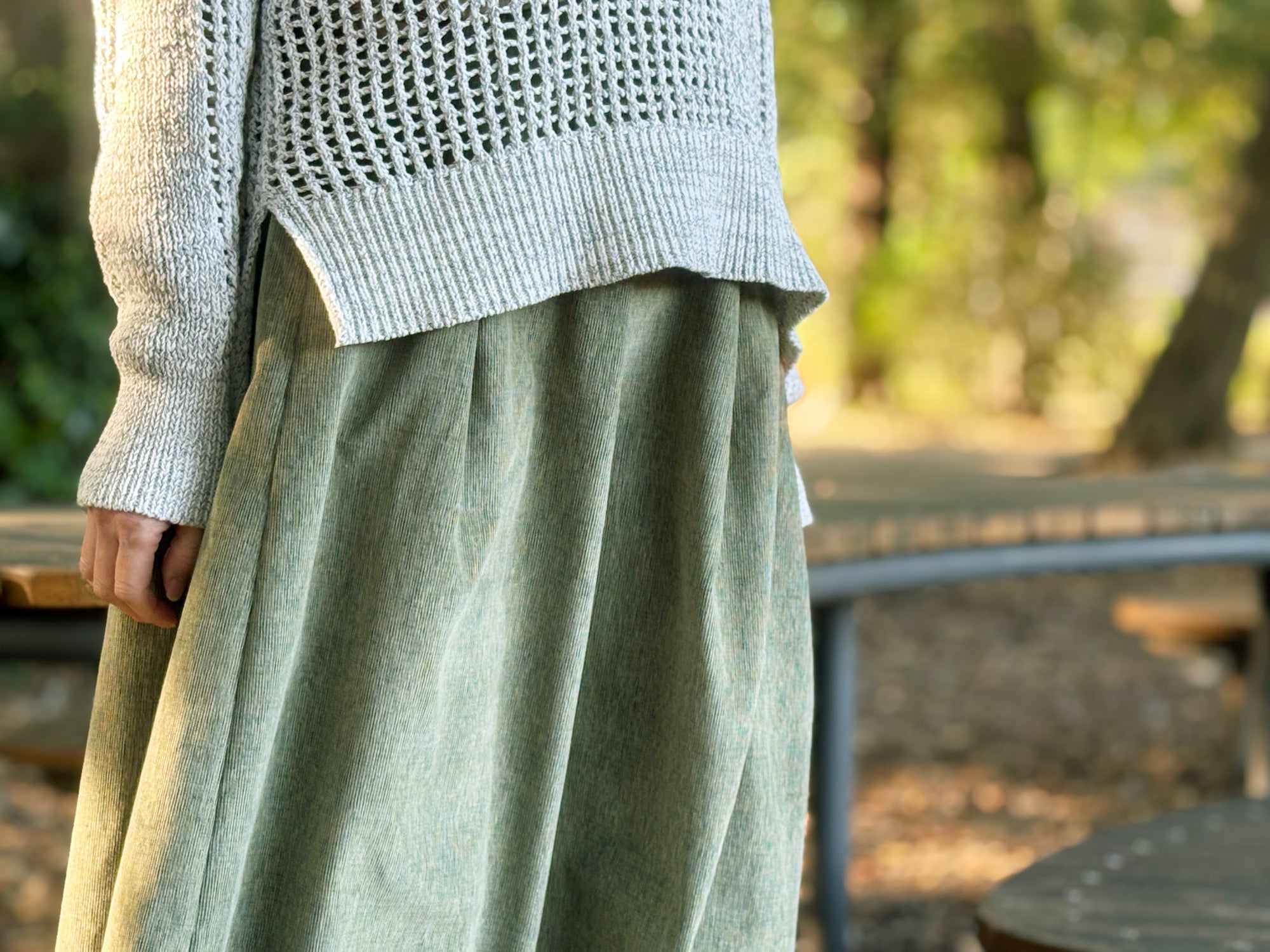 millon: corduroy pistachio green