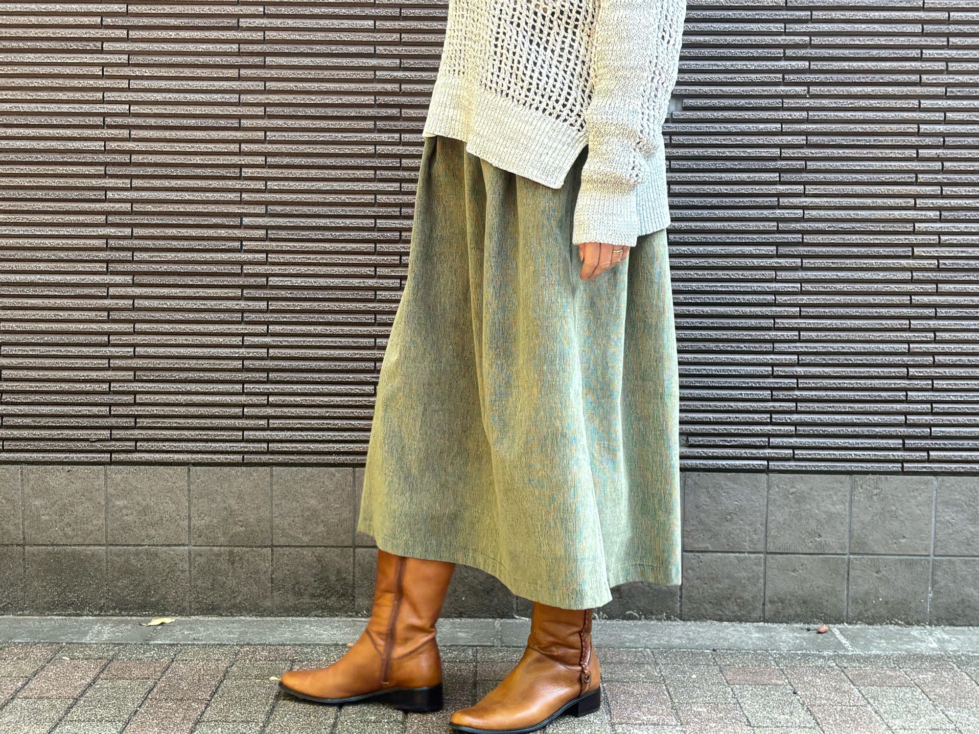 millon: corduroy pistachio green