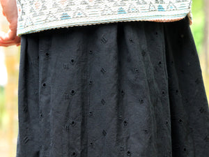 millon: cotton black lace & 刺繍