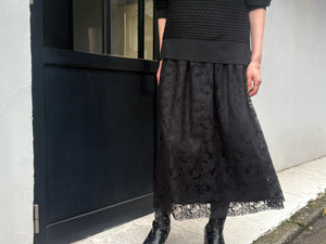 millon: black floral lace