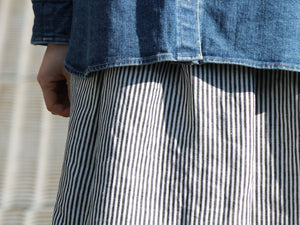 millon: linen hickory stripe