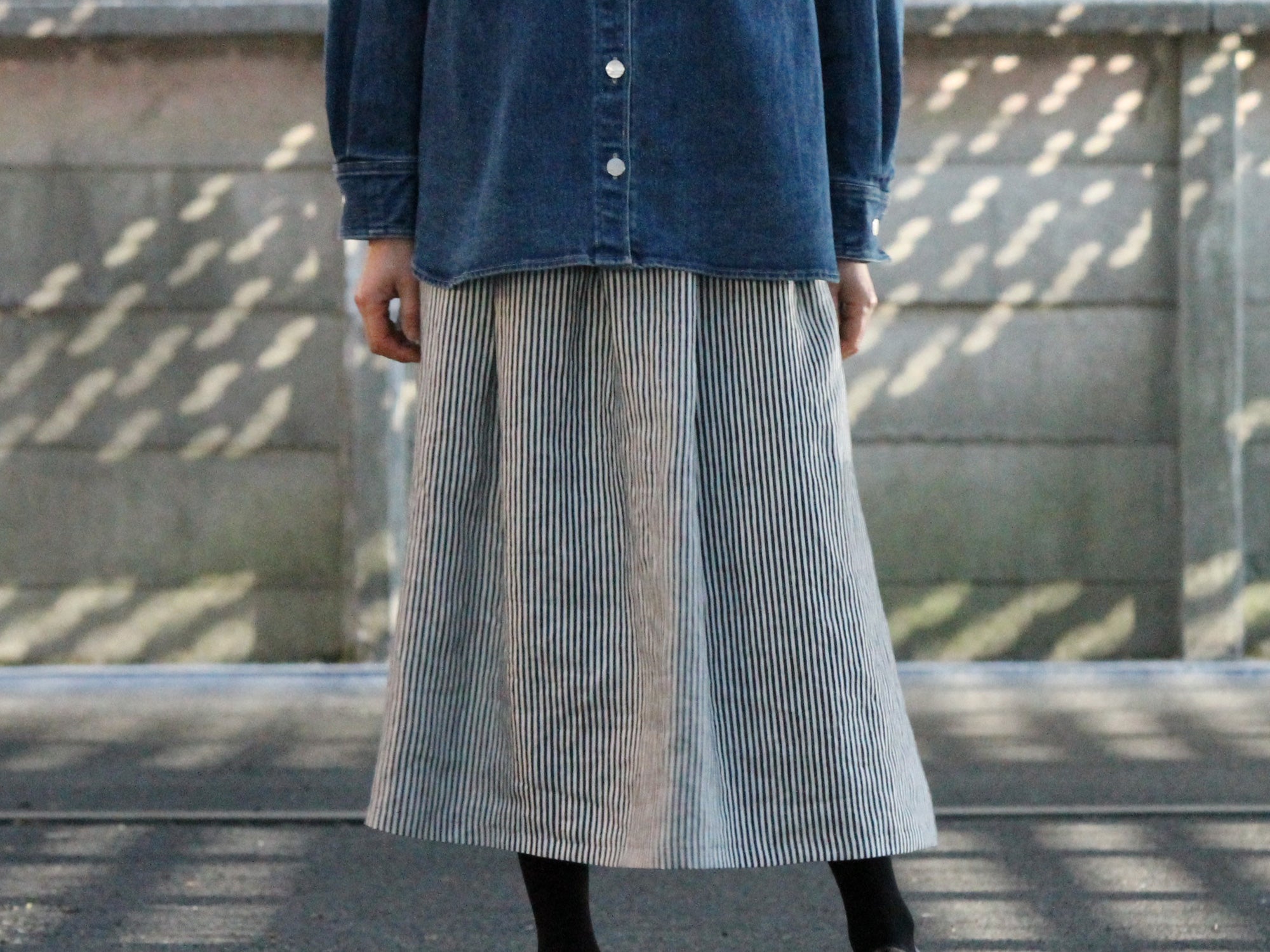 millon: linen hickory stripe