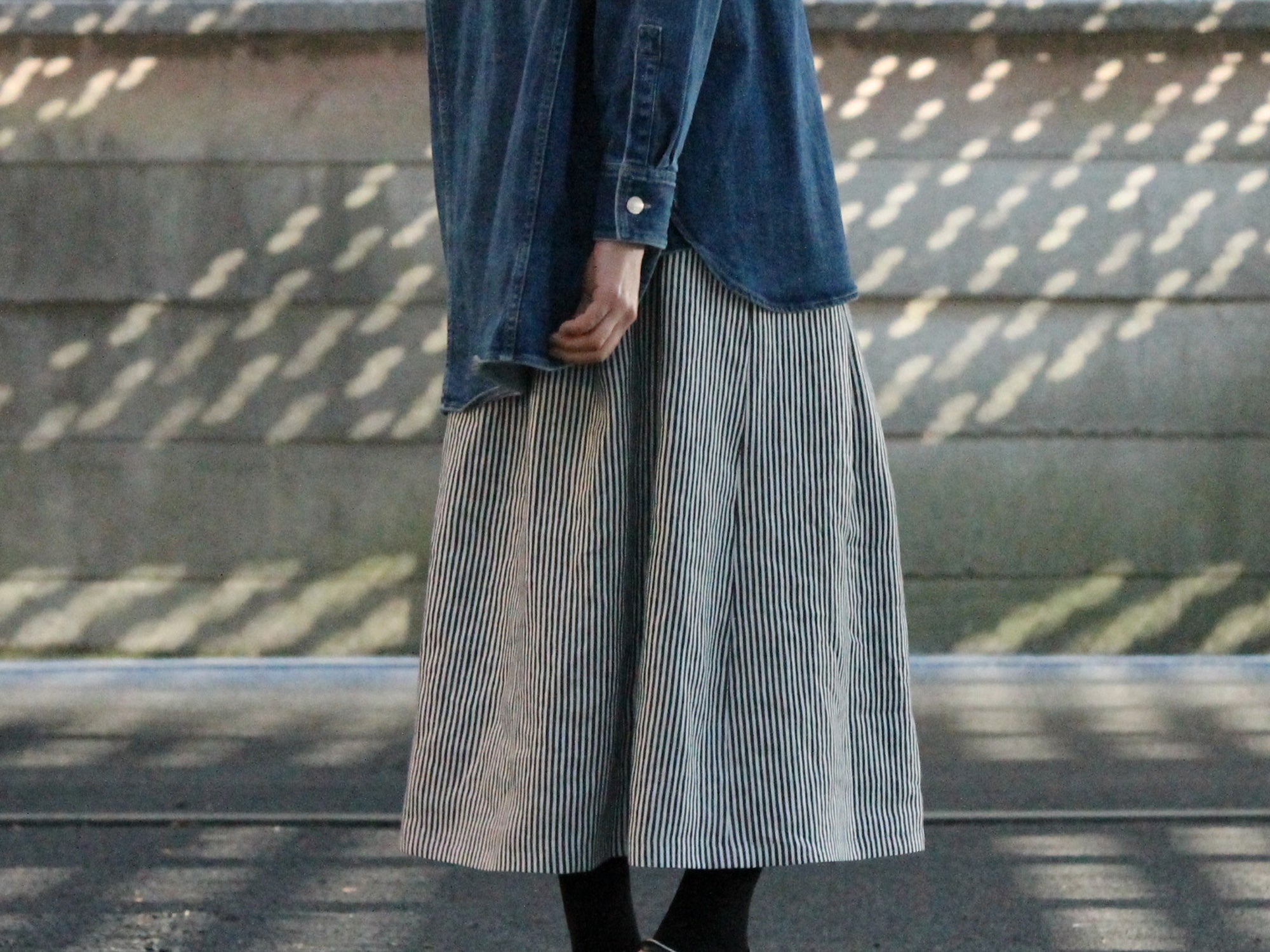 millon: linen hickory stripe